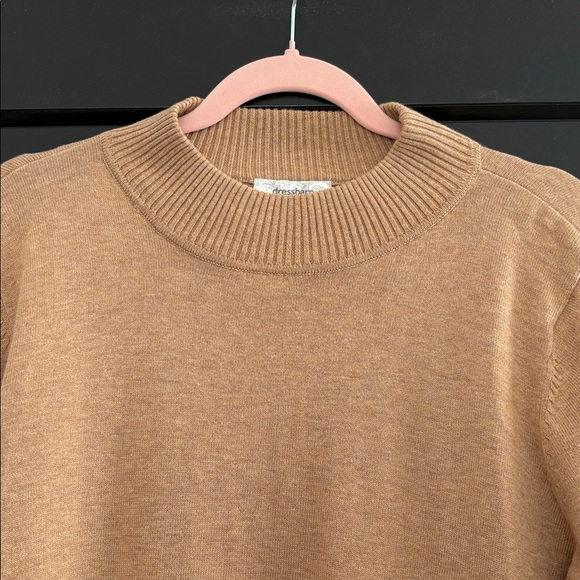 Woman’s Dress Barn Tan/Brown Crew Neck Long Sleeve Sweater. 20% Viscose. Size XL - Picture 2 of 12